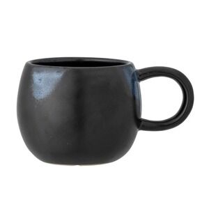 Bloomingville Elia Mug Blue Stoneware Orb Mug Glaze Accents NWOT